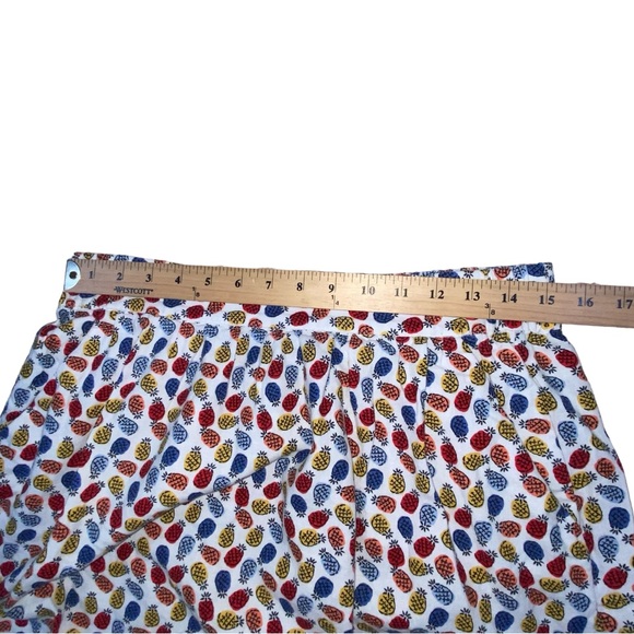 LOFT Outlet Linen Blend Pineapple Colorful Skirt - Women’s Medium - Picture 3 of 12